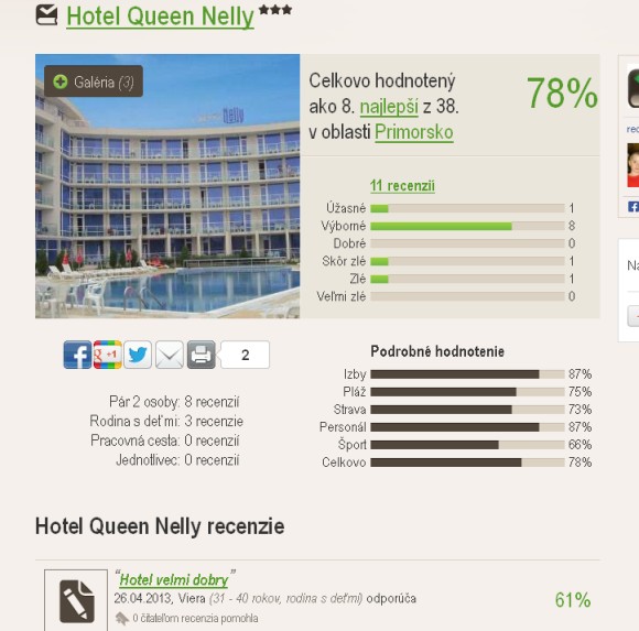 Recenzie hotelov