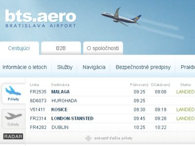bts.aero - Bratislavské letisko
