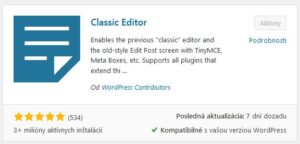 Classic editor