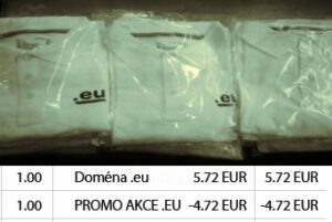 EU doména a tričko