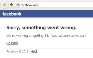 Facebook Failure