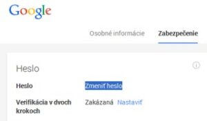 Google heslo