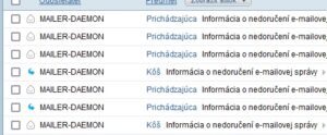 mailer daemon nedoručenie emailu