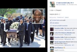 Pohreb Michaela C. Duncana zneužitý na Facebooku