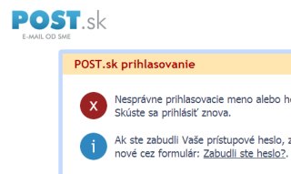 Post.sk problém