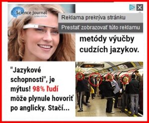 Príklad podvodného banneru a označenie