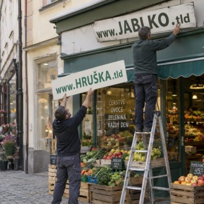 Rebranding a sťahovanie webu na novú doménu, ilustračná fotografia k téme rebranding a sťahovanie domény, foto AI.