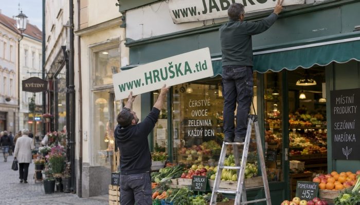 Rebranding a sťahovanie webu na novú doménu, ilustračná fotografia k téme rebranding a sťahovanie domény, foto AI.