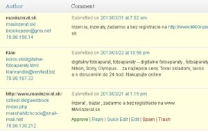 spam wordpress