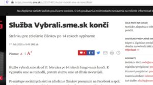 Vybrali.sme.sk skončilo